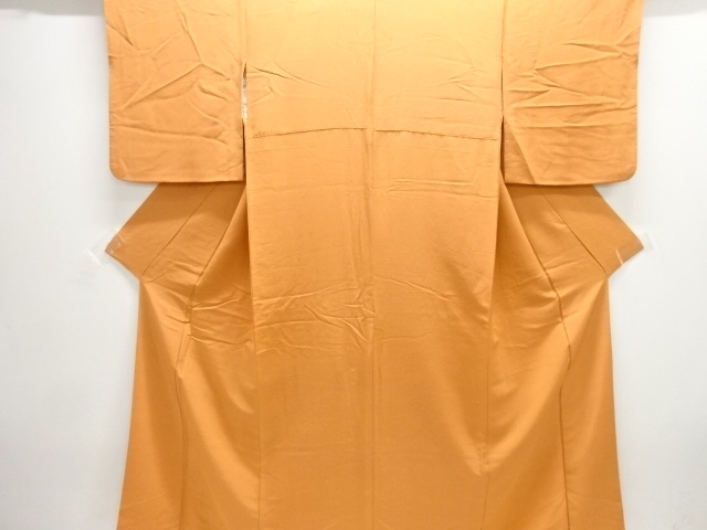 のり散らし模様織り出し色無地着物